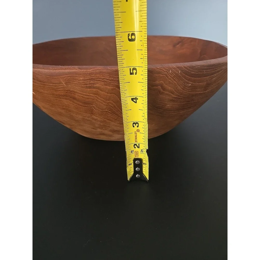 Vintage Goodwood Genuine‎ Teak Wood Salad Bowl  Utensils Set Of  7 Thailand